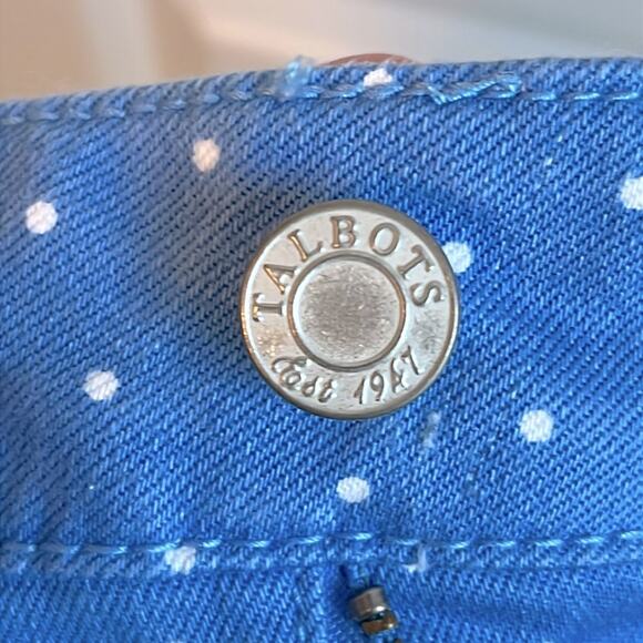 Talbots Polka Dot Signature Slim Crop Jeans - Picture 8 of 9